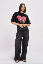 Load image into Gallery viewer, Maku The Label Burgundy Hearts Club - Black Beauty