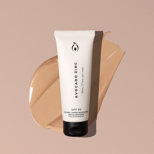 Avocado Zinc Natural Tinted Moisturiser - Light-Medium