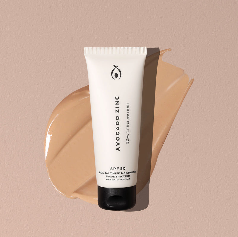 Avocado Zinc Natural Tinted Moisturiser - Light-Medium