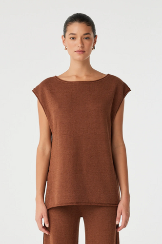 Arcaa Poppy Tie Side Top - Clay