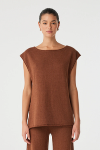 Arcaa Poppy Tie Side Top - Clay