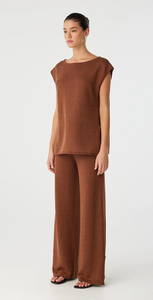 Arcaa Poppy Tie Side Top - Clay