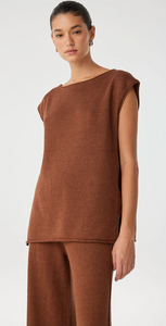 Arcaa Poppy Tie Side Top - Clay