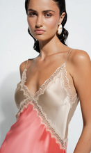 Load image into Gallery viewer, Ginia Sadie Chemise - Coral/ Almond