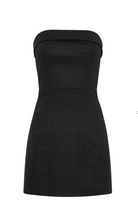 Load image into Gallery viewer, Nude Lucy Lyra Linen Dress - Black