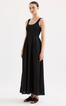Load image into Gallery viewer, Nude Lucy Elio Linen Maxi Dress - Black