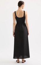Load image into Gallery viewer, Nude Lucy Elio Linen Maxi Dress - Black