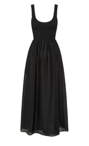 Nude Lucy Elio Linen Maxi Dress - Black