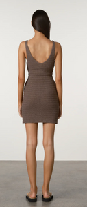 Zulu & Zephyr Carob Lattice Knit Dress