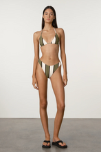 Load image into Gallery viewer, Zulu &amp; Zephyr Olive Stripe Curve Brief