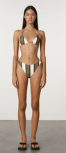 Load image into Gallery viewer, Zulu &amp; Zephyr Olive Stripe Curve Brief