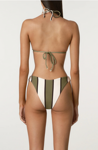 Zulu & Zephyr Olive Stripe Curve Brief