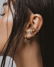 Load image into Gallery viewer, F+H Pierced Hoop Earrings - Small