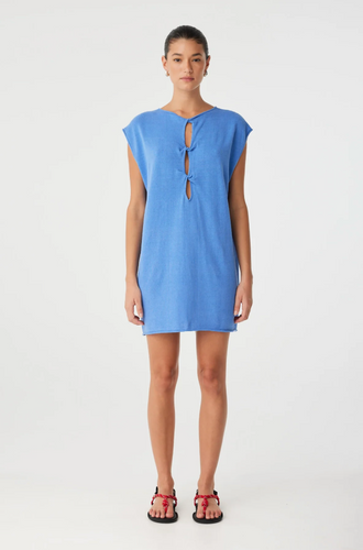 Arcaa Pala Reversible Mini Dress- Pacific Blue