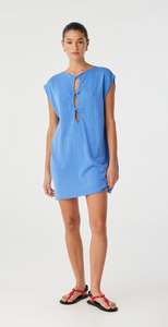 Arcaa Pala Reversible Mini Dress- Pacific Blue