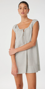Arcaa Chloe Mini Dress - Black Check