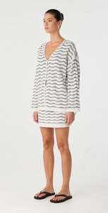Arcaa Onda Mini Skirt - Cream Wave