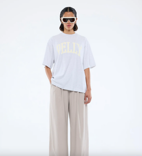 Ena Pelly Collegiate Tee - White Marle