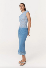 Load image into Gallery viewer, Rowie Marina Silk Midi Skirt