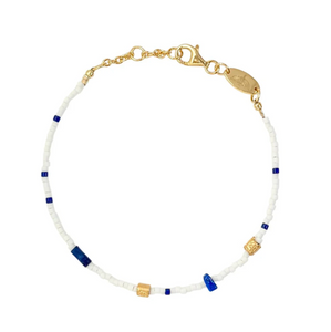 Gold Sister Vay Cay White Bracelet