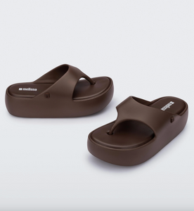 Melissa Free Platform Thong - Bronze