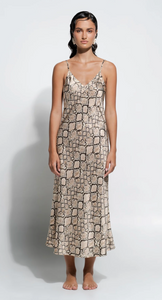 Ginia Silk Slip - Python