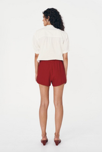 Rowie Simone Linen Shorts - Siren Red