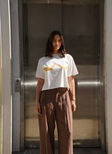 Load image into Gallery viewer, Maku Banana Bra Tee Boxy Crop