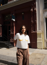 Load image into Gallery viewer, Maku Banana Bra Tee Boxy Crop