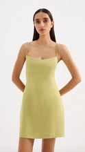 Load image into Gallery viewer, Nude Lucy Carmela Linen Mini Dress - Kiwi