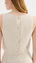 Load image into Gallery viewer, Nude Lucy Marli Linen Top - Natural
