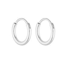 Load image into Gallery viewer, Porter 90’s Hoops Silver - 20mm