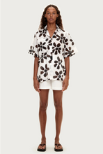 Load image into Gallery viewer, Zulu &amp; Zephyr Cotton Shirt - Chocolate Flower