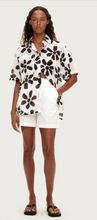 Load image into Gallery viewer, Zulu &amp; Zephyr Cotton Shirt - Chocolate Flower