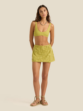 Load image into Gallery viewer, Soleil Soleil Towelling Wrap Skirt - Aloe