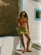 Load image into Gallery viewer, Soleil Soleil Towelling Wrap Skirt - Aloe