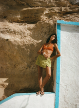 Load image into Gallery viewer, Soleil Soleil Towelling Wrap Skirt - Aloe