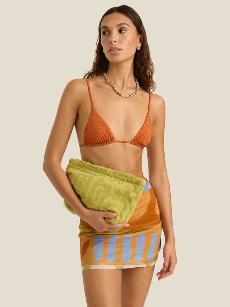 Soleil Soleil Towelling Pouch - Aloe