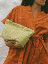 Load image into Gallery viewer, Soleil Soleil Towelling Pouch - Aloe