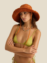 Load image into Gallery viewer, Soleil Soleil Towelling Sun Hat - Clay
