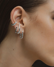 Load image into Gallery viewer, F+H Disengage Hoops Small - Silver