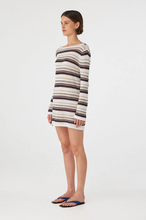 Load image into Gallery viewer, Arcaa Nia Long Sleeve Dress - Cream Choc Stripe