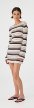 Load image into Gallery viewer, Arcaa Nia Long Sleeve Dress - Cream Choc Stripe