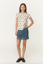 Load image into Gallery viewer, Rowie Marina Silk Mini Skirt - Teal Blue