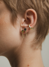 Load image into Gallery viewer, F+H Annie Chain Studs - Peridot