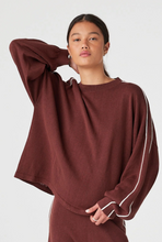 Load image into Gallery viewer, Arcaa Pippa Long Sleeve Tee - Raisin &amp; Cream