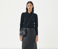Load image into Gallery viewer, Brie Leon Halle Eyelet Crossbody Bag - Black