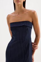 Load image into Gallery viewer, Nude Lucy Maree Pinstripe Mini Dress