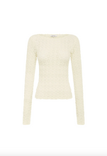 Load image into Gallery viewer, Rowie Samantha Clover Lace Top - Creme