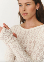 Load image into Gallery viewer, Rowie Samantha Clover Lace Top - Creme